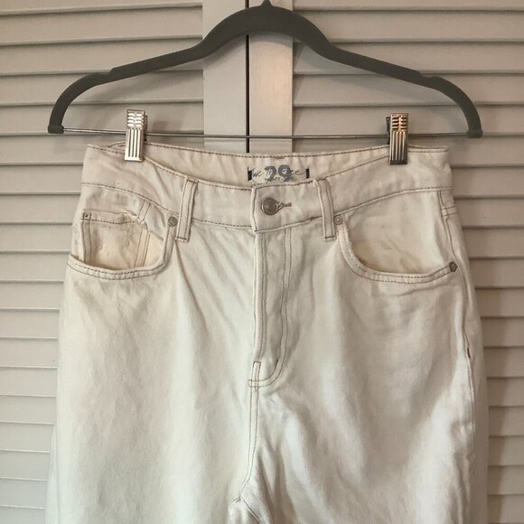 Free People We the Free distressed jeans 29 cream off white - Picture 3 of 8